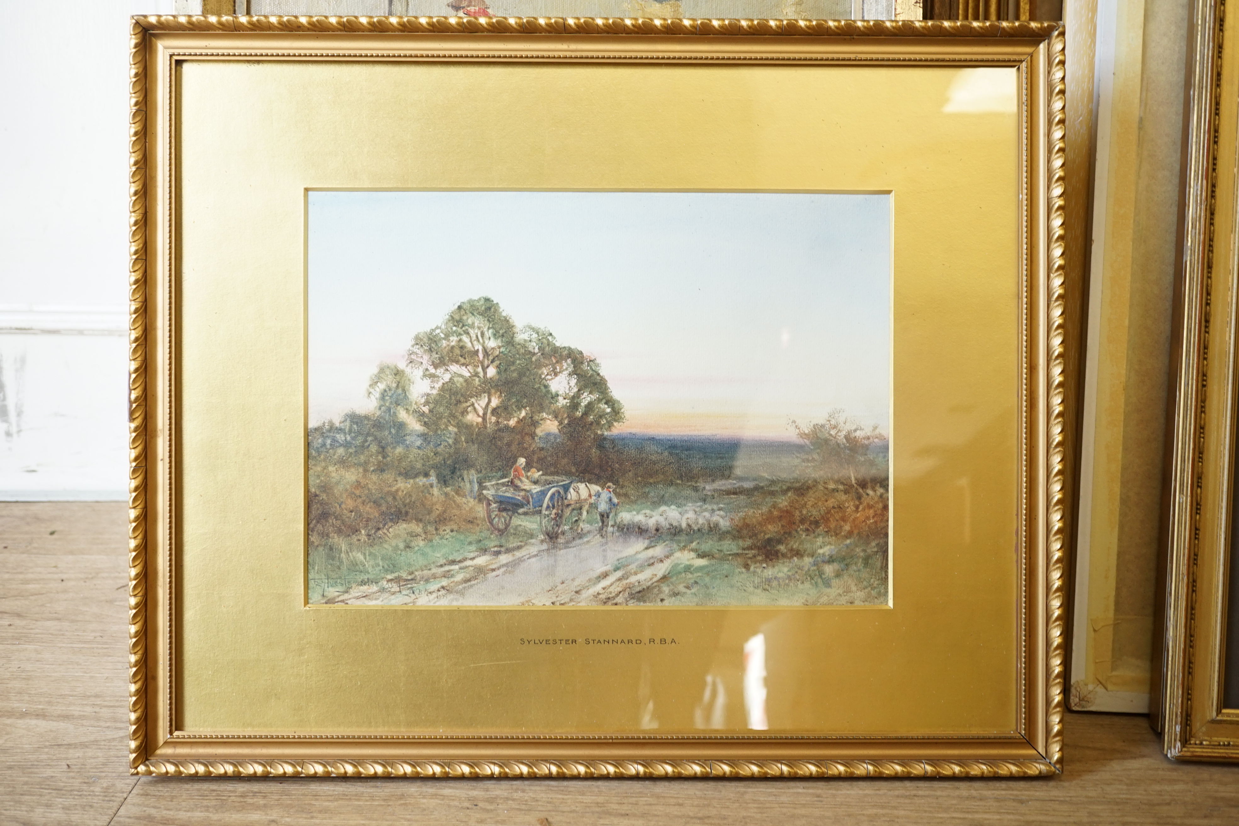 Henry John Sylvester Stannard (1870-1951), watercolour, 'The Old Bridleway', signed, 24 x 35cm